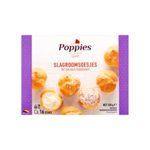 Poppies Slagroomsoesjes met een Zakje Poedersuiker 250g