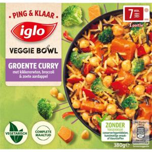 Iglo Ping&Klaar Veggie Bowl Groente Curry