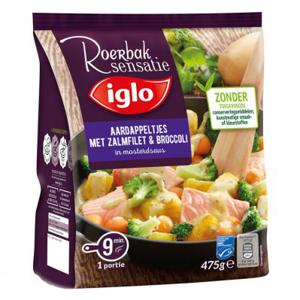 Iglo Roerbaksensatie zalmfilet mosterdsaus