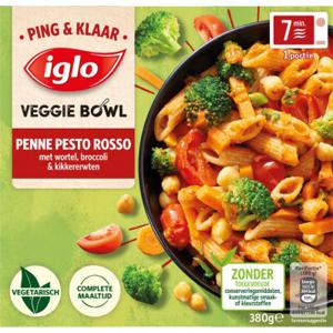 Iglo Ping&Klaar Veggie Bowl Penne Pesto Rosso