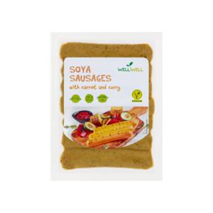 Well Well Soya Sausages with Carrot and Curry 250g