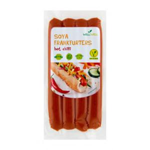 Well Well Soya Frankfurters Hot Chilli 200g