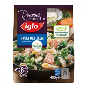 Iglo Roerbaksensatie Pasta zalm boursin