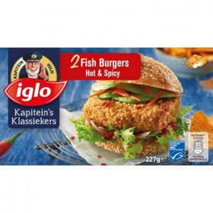 Iglo Fish burger hot & spicy