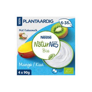 NaturNes Plantaardig toetje mango kiwi 6+bio