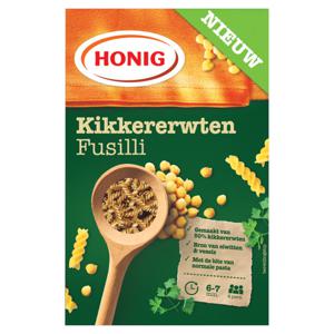 Honig Peulvruchten pasta fusili kikkererwten