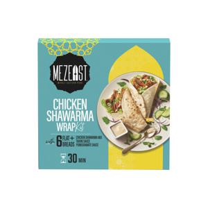 Mezeast Chicken shawarma wrap kit