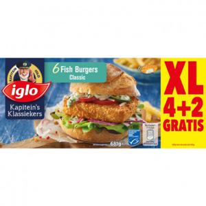 Iglo Kapiteins fish burgers XL