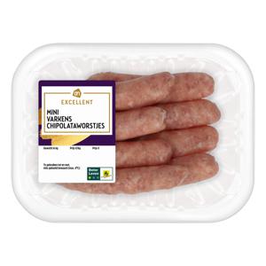 AH Excellent Mini gourmet varkenschipolata worstjes