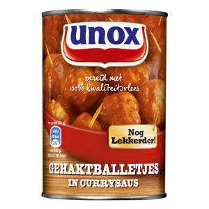 Unox Vlees gehaktballetjes in currysaus