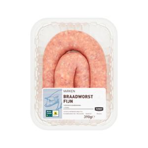 Jumbo Varken Braadworst Fijn 1 Stuk 390g