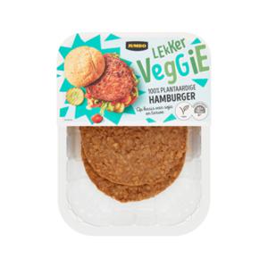 Jumbo Lekker Veggie Hamburger Vegan 200g