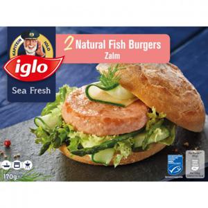 Iglo Natural fish burger zalm