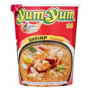 Yum Yum Shrimp flavour instant noodles cup