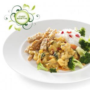 Chef Martin Vegetarische curryschotel broccoli rijst