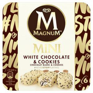 Magnum Mini white chocolate & cookies ijs