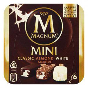 Magnum Mini classic-almond-white ijs