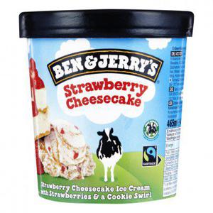 Ben & Jerry's Classic ijs strawberry cheesecake