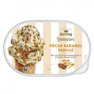 Hertog Ijssalon vanille karamel pecan