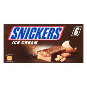 Snickers Ijs melkchocolade 6 stuks