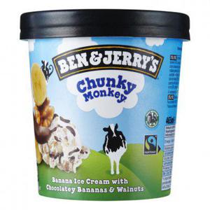 Ben & Jerry's IJs chunky monkey