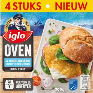 Iglo Oven visburger licht gepaneerd