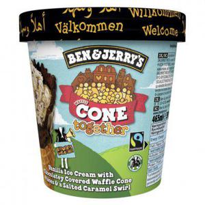 Ben & Jerry's Ijs cone together