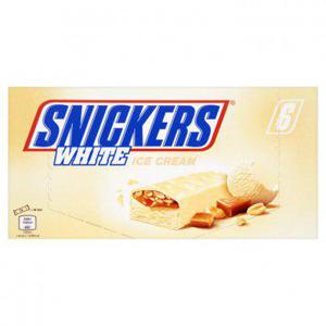 Snickers White ijs 6 stuks