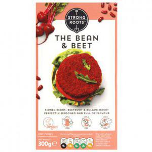 Strong roots Bean & beet burger