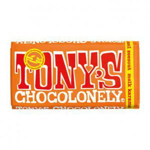 Tony's Chocolonely Melk karamel-zeezout