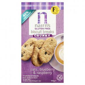 Nairn's Gluten free chunky oats blueber & raspbe