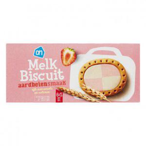 AH Melkbiscuit aardbei-melk