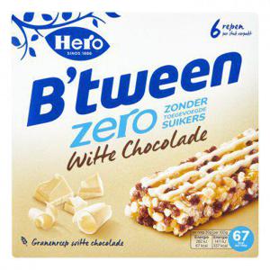 Hero B'tween mueslireep zero witte chocolade