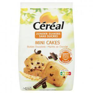 Céréal Mini cake met stukjes choc suikerbewust