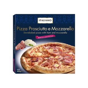 Italiamo pizza met ham & mozzarella