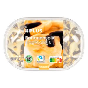 PLUS Slagroomijs bananensplit