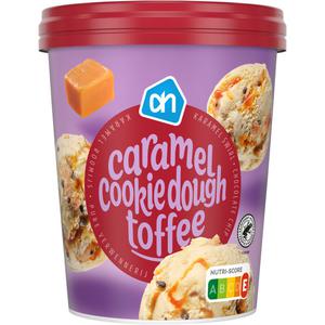 AH Roomijs Caramel cookie dough toffee