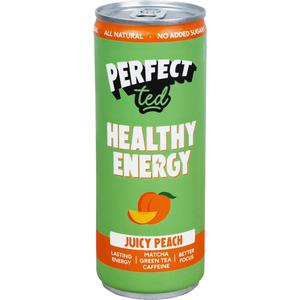 Perfect Ted Matcha green tea energy juicy peach