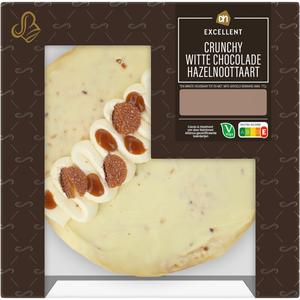 AH Excellent Crunchy witte chocolade hazelnoottaart