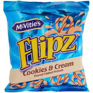 McVitie's Flipz cookies & cream pretzels