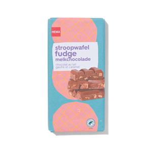 Hema chocoladereep melk stroopwafel fudge