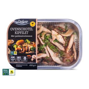 Deluxe Ovenschotel kipfilet met paddenstoelensaus