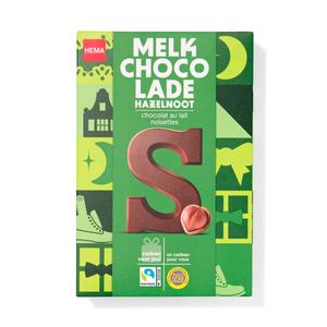 Hema chocoladeletter hazelnoot S