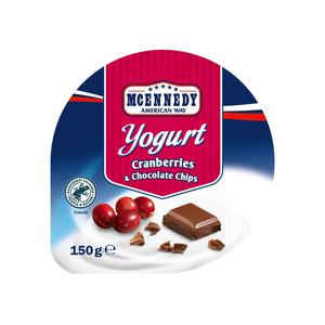 McEnnedy Yoghurt Amerikaanse stijl cranberries & chocolate chips