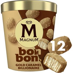 Magnum Bonbon gold caramel billionaire