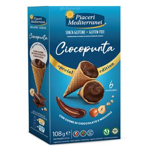 Piaceri Mediterranei Hoorntjes met Chocolade en Hazelnoot