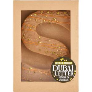 Jumbo Chocoladeletter Crunchy Dubai Pistache en Chocolade