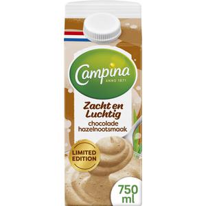 Campina Zacht en luchtig chocolade hazelnoot