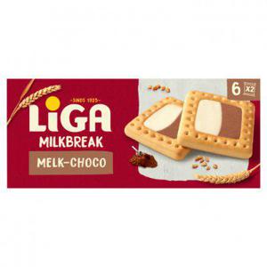 Liga Milkbreak duo melk chocolade biscuits