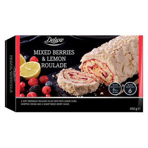 Deluxe IJsrol Mixed Berries & Lemon
